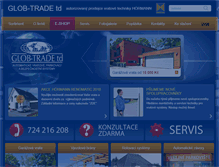 Tablet Screenshot of globetrade.cz